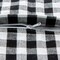 DII Assorted Black/White Gingham/Buffalo Check Pillow Cover 18x18 Set/4
